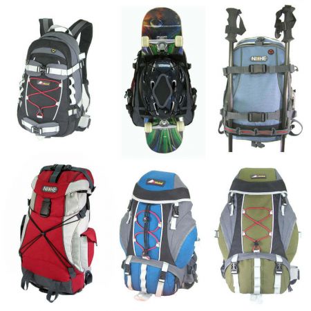 manufacturing ski backpack, hiking backpack, skateboard backpack, climbing backpack, cycling backpack etc.